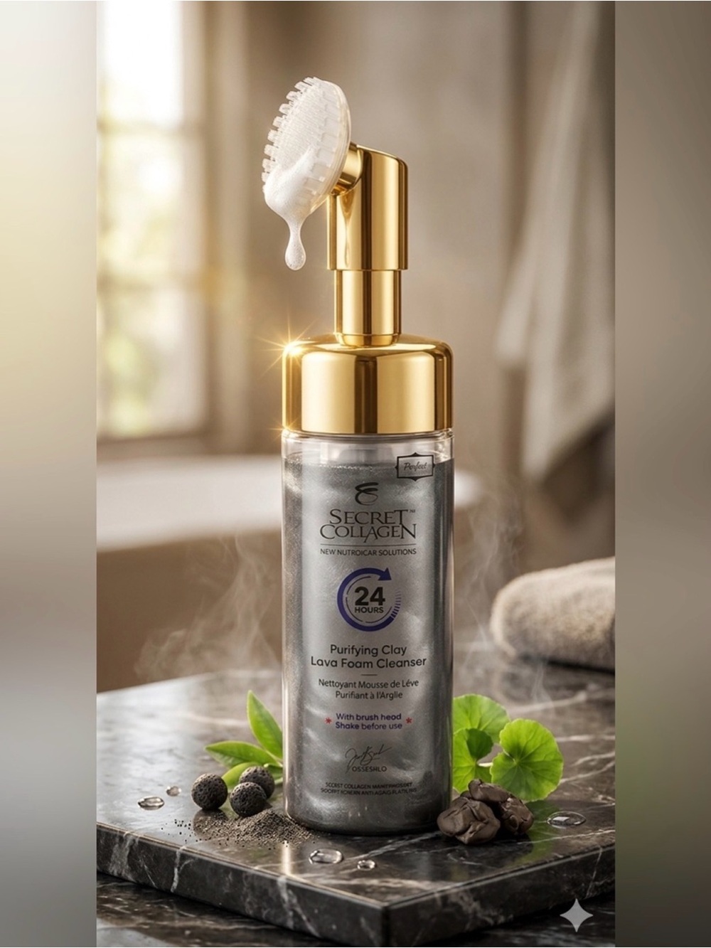 Secret Collagen Purifying Clay Lava Foam Cleanser - Retail $229